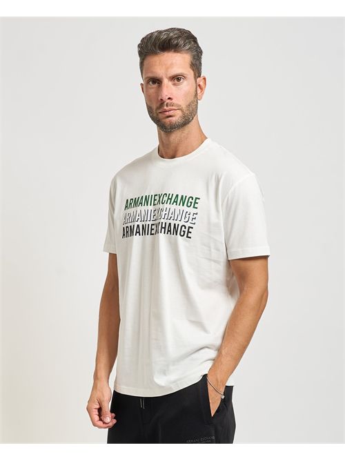 Men's Armani Exchange crew neck T-shirt with print ARMANI EXCHANGE | XM001444-AF10358U0009